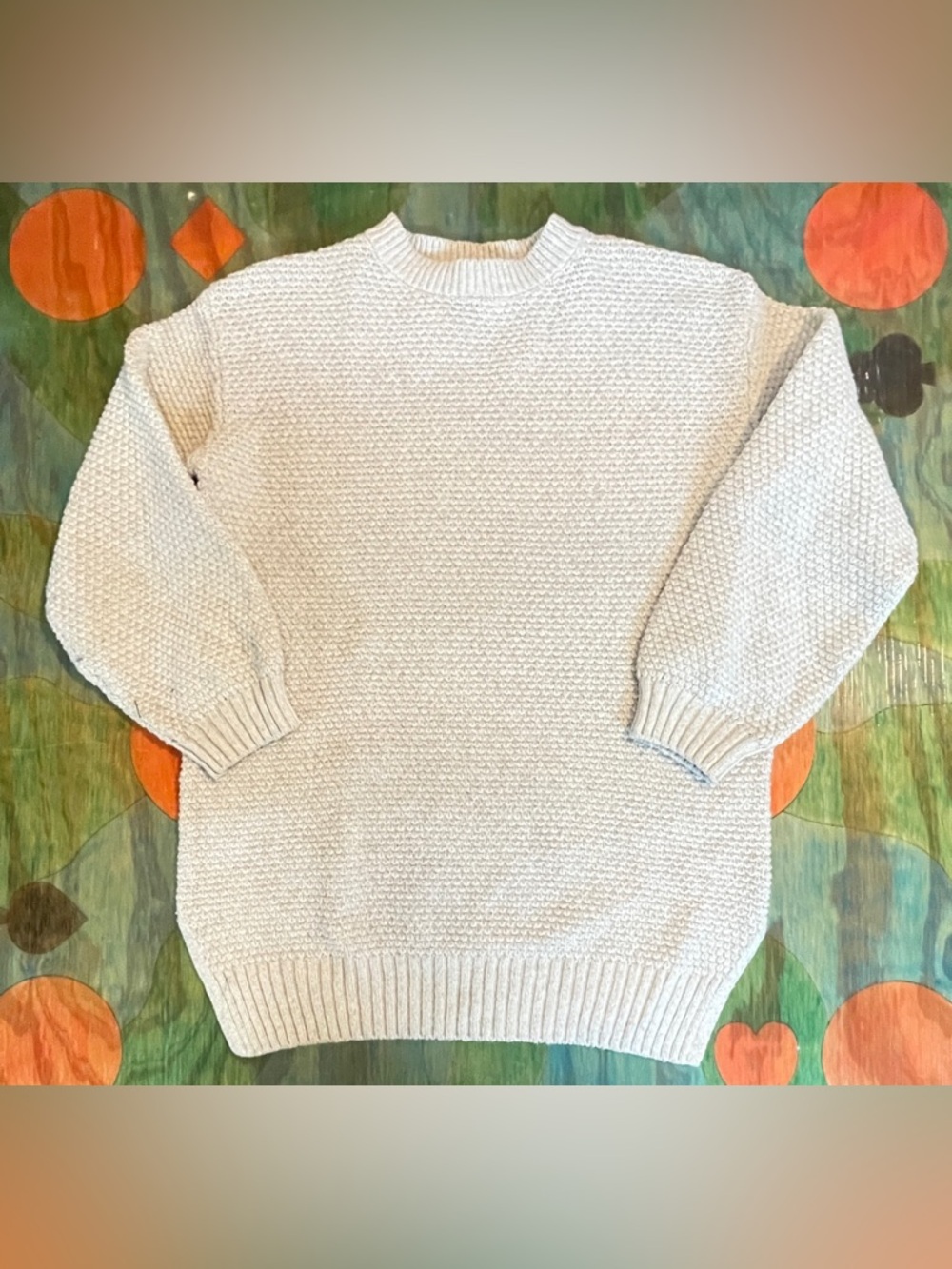 Gypsy Cloud Sweater Womens Sz Small Thick Knit CrewNeck Heavyweight Polyester